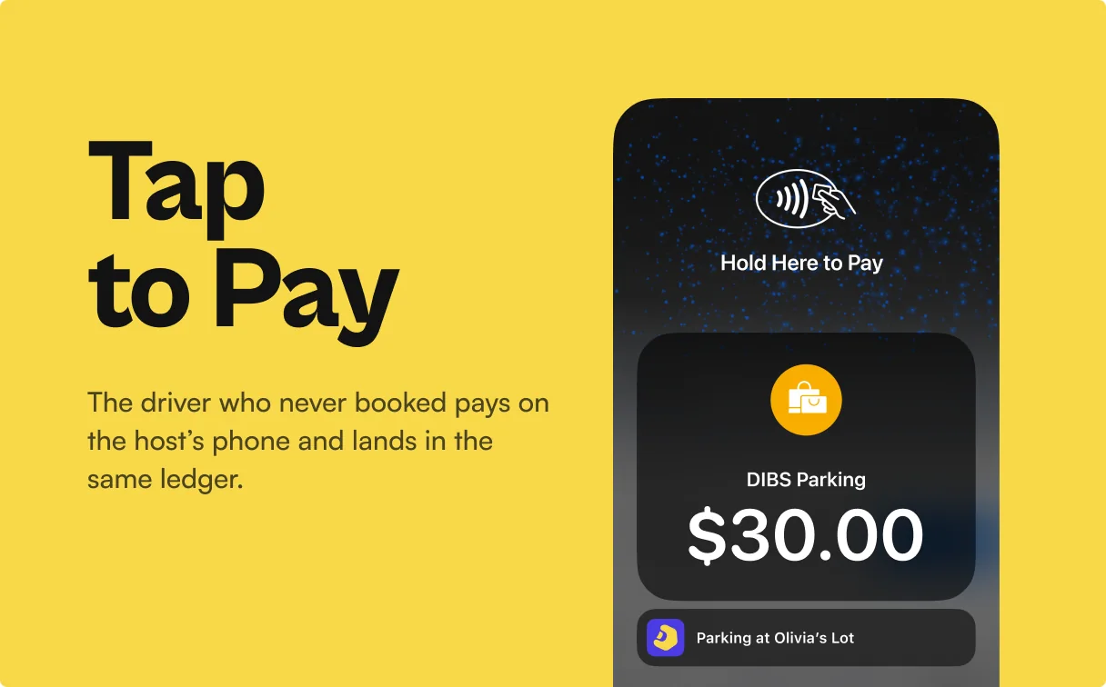 Tap to Pay: the driver who never booked pays 30 dollars on the host’s phone